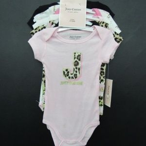 ITEM: 5pc Juicy Couture Onesie Pack SZ 6/9m